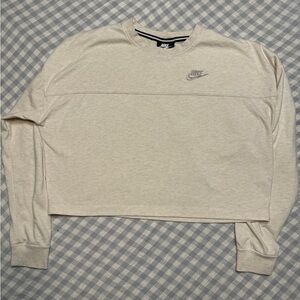 Nike Cream Cropped Sweatshirt